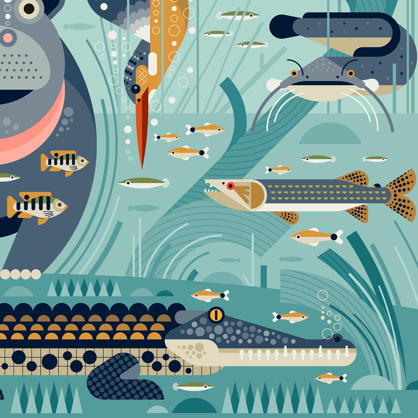 Okavango Delta Art Print