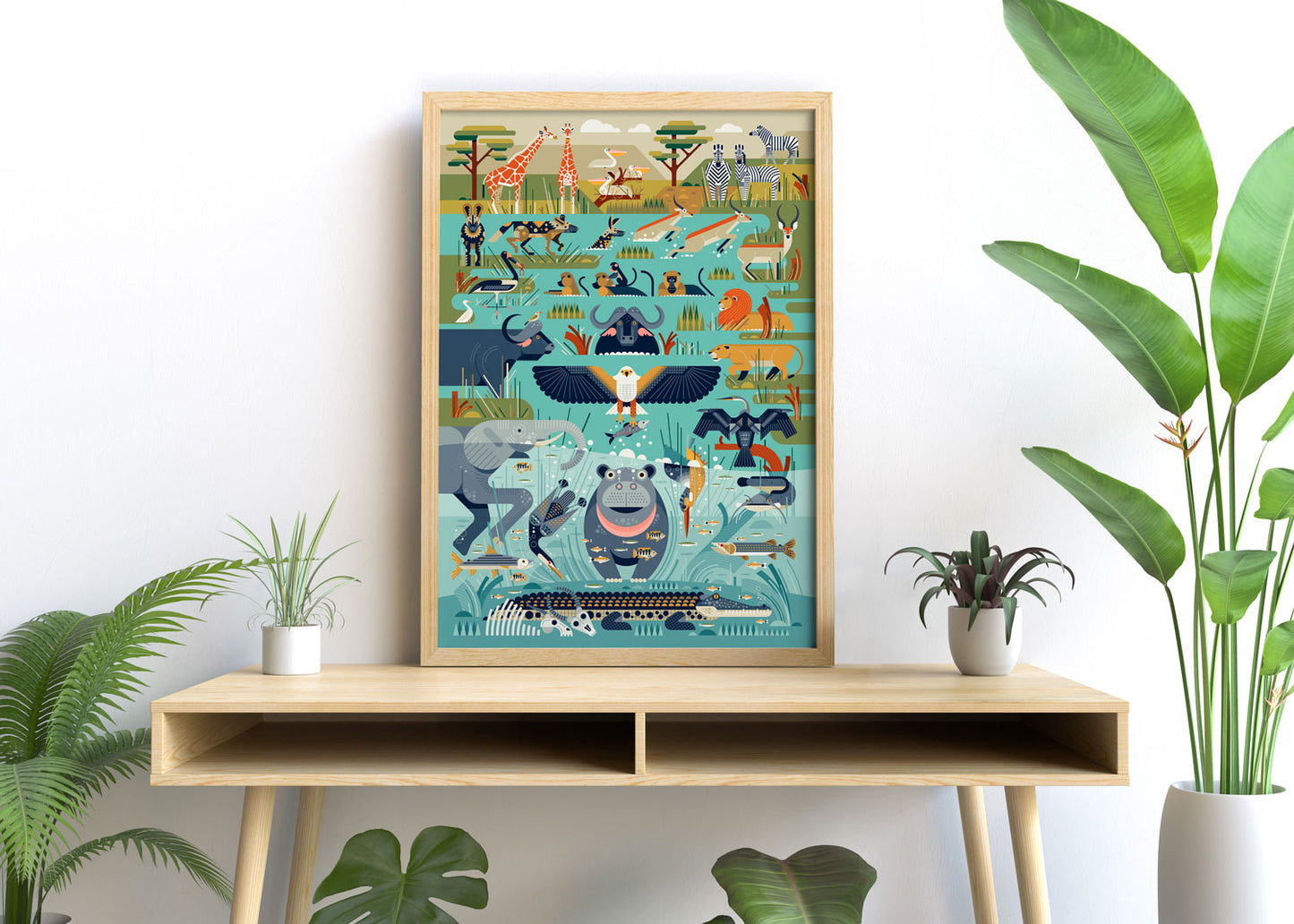 Okavango Delta Art Print