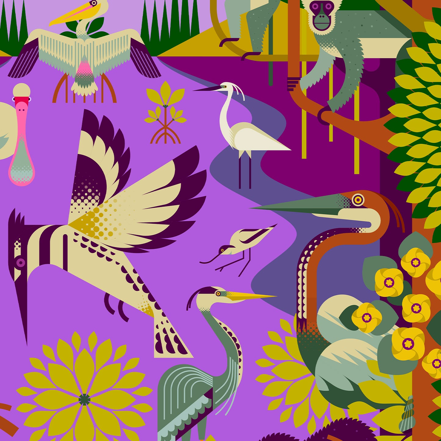 Mangrove Forest Art Print