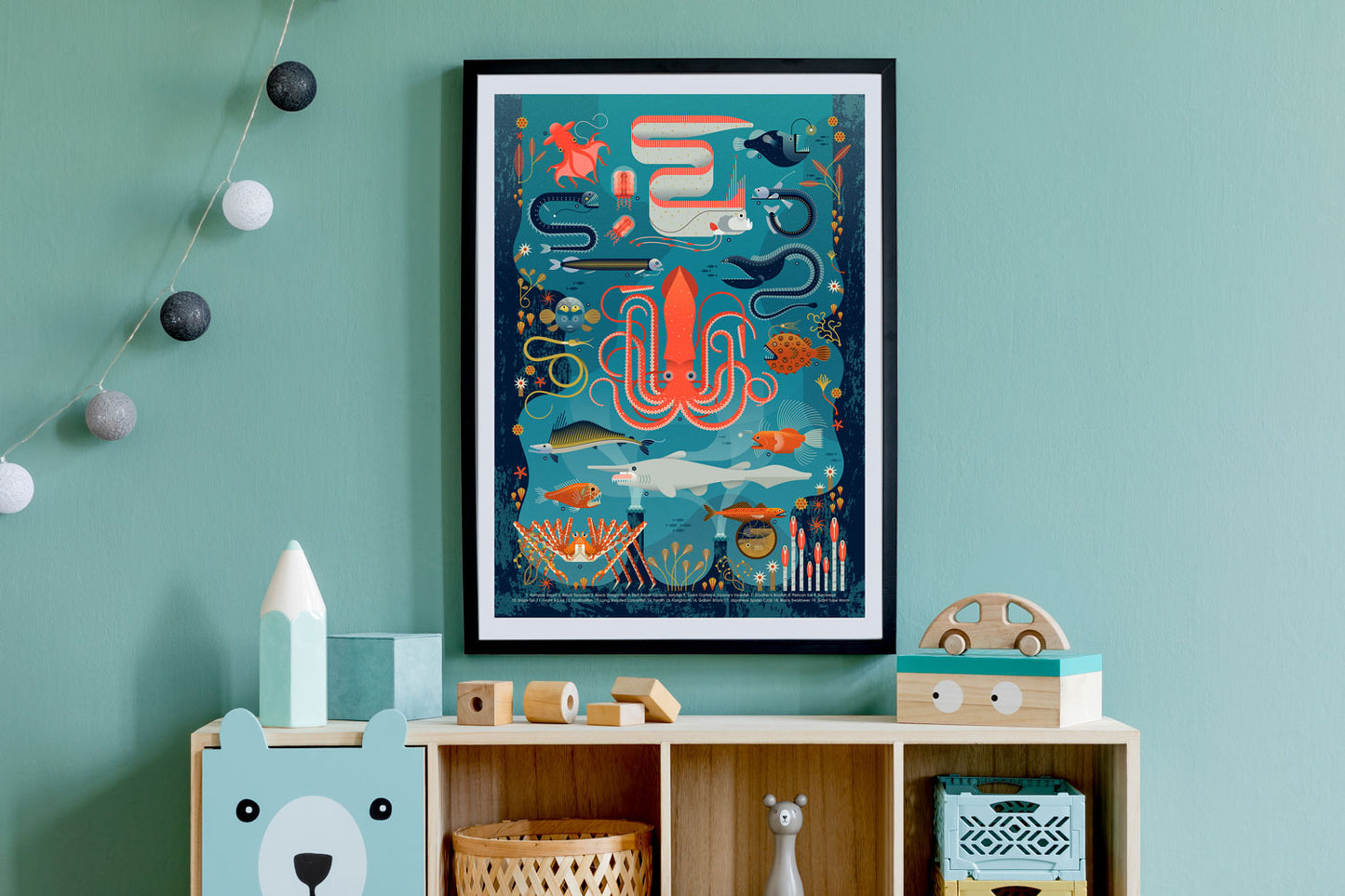 Deep Sea Creatures Art Print