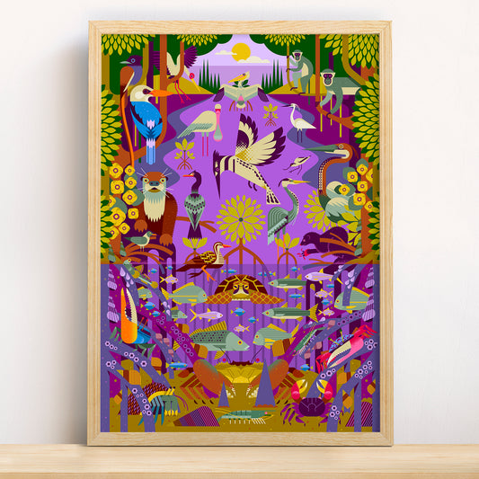 Mangrove Forest Art Print